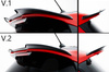 Przedłużenie spojlera Maxton V3 Ford Fiesta MK8 ST / ST-Line (czarny połysk)