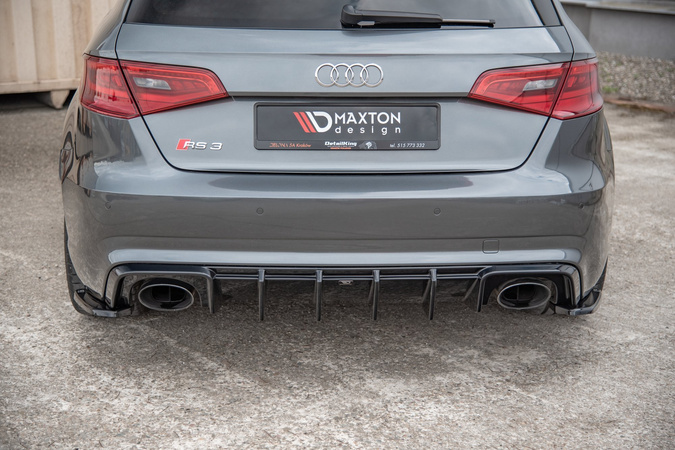 Splittery tylne boczne Maxton V2 Audi RS3 8V Sportback (czarny połysk)