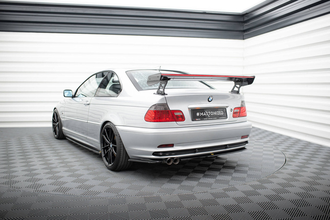 Karbonowy Spoiler Z Zewnętrznymi Wspornikami + LED Maxton BMW 3 Coupe E46