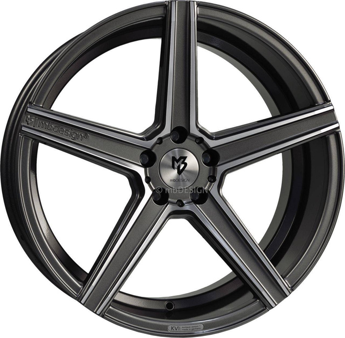 Felga aluminiowa 22" mbDESIGN KV1 22x10 ET40 5x120 Szary połysk polerowane
