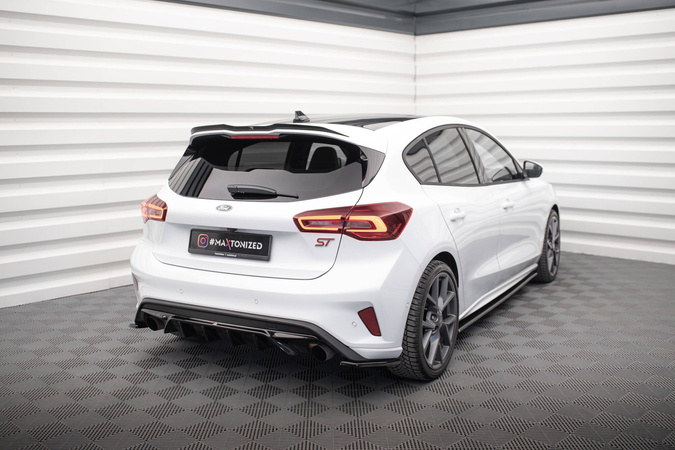 Splittery tylne boczne Maxton Ford Focus ST MK4 (czarny połysk)