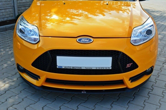 Splitter przedni Maxton Ford Focus ST MK3 (Cupra) (czarny połysk)