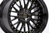 Felga aluminiowa 18" 59 North Wheels D-003 18x11 ET15 5x114,3/120 Gloss black/gold rivets