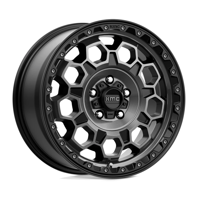 Felga aluminiowa 17" KMC Trek 17x8 ET38 5x108 Satin Black With Gray Tint