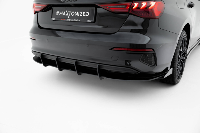 Dyfuzor Tylny Street Pro + Flaps Maxton Audi A3 Sedan 8Y