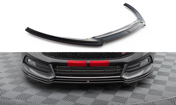 Splitter przedni Maxton V3 Ford Focus ST MK3 FL (czarny połysk)