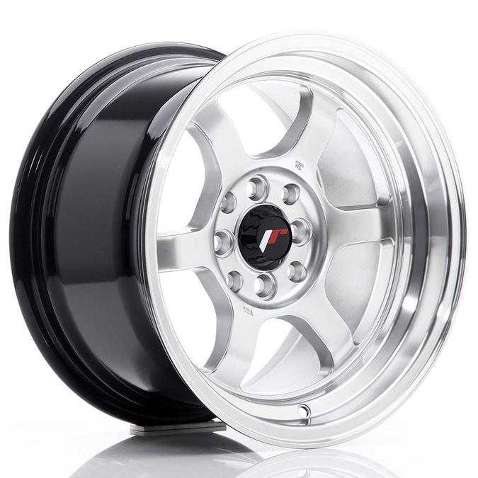 Felga aluminiowa 15" Japan Racing JR12 15x8,5 ET13 4x100/114 Hyper Silver w/MachinedLip