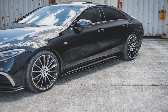 Dokładki progów Maxton Mercedes-Benz CLS AMG-Line C257 (czarny połysk)
