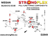 Tuleja tylnego dyferencjału SPORT Nissan S-chassis (180SX / 200SX / 240SX / Silvia) IV (83-88) S12
