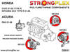 Wkładki tylnej poduszki silnika SPORT RSX (01-06) DC5 Civic Integra